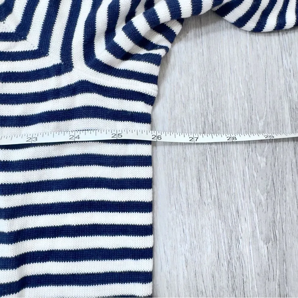 Ralph Lauren Women’s 3X NWT Striped Mulberry Silk Blend Long Cardigan Sweater